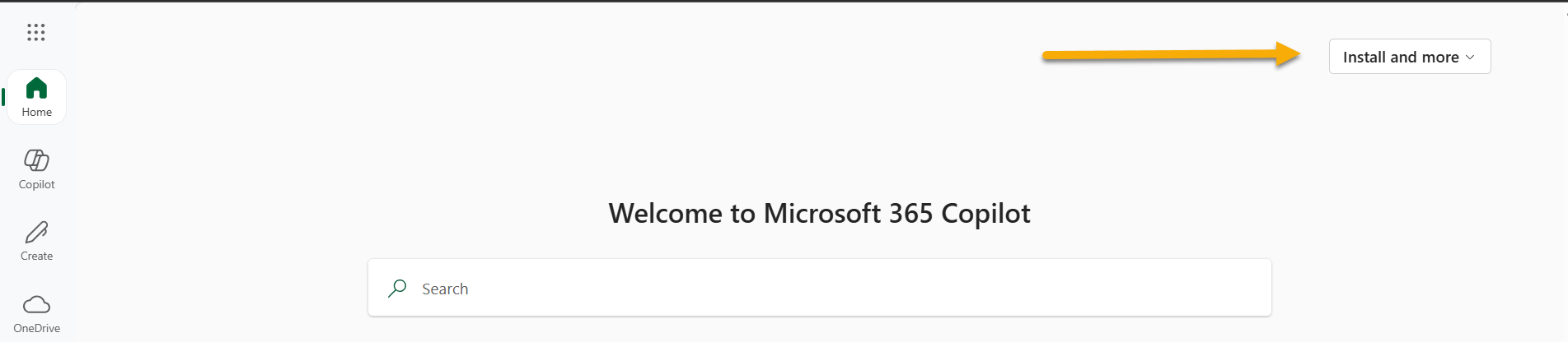 Install Office within Copilot