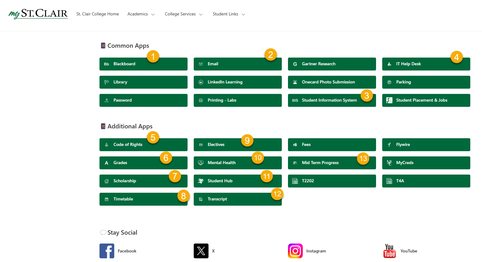 MySt. Clair student tiles