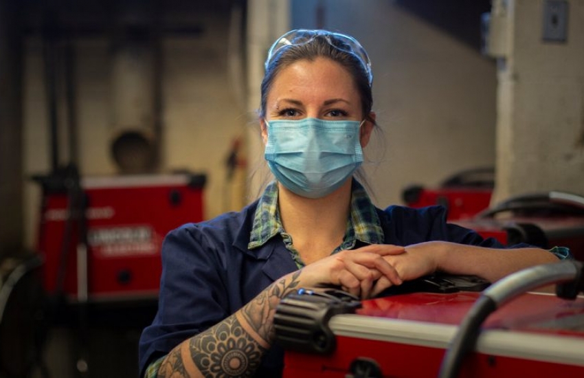 If a year ago, someone had painted a future picture of Kourtney Belisle’s life, there was no way it would have included lathes, drills and welding torches.