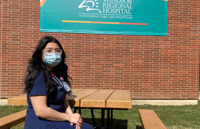 : St. Clair College work study students are assisting Windsor Regional Hospital workers stretched to the limit during the COVID-19 pandemic.
