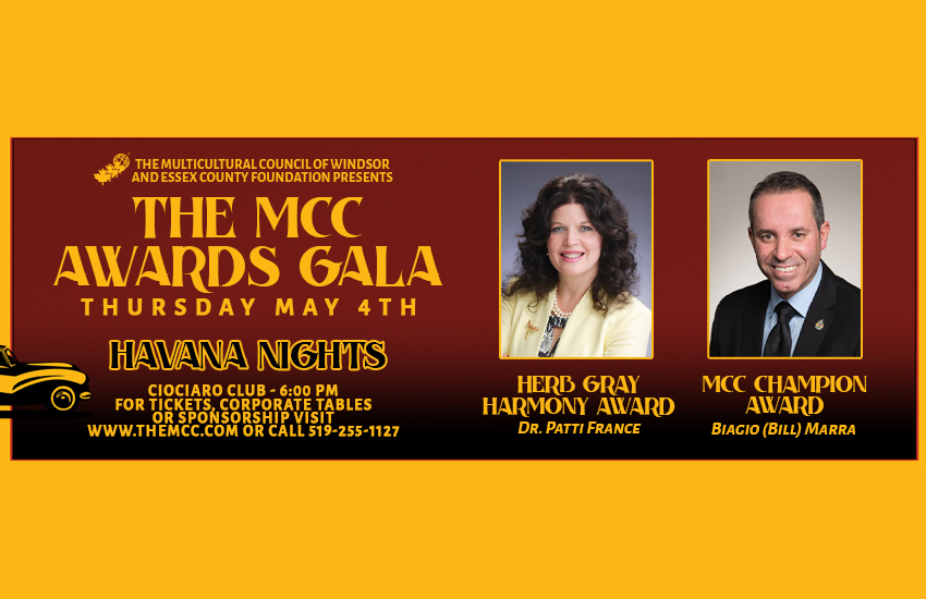 MM Awards Gala banner for Patti and Bill