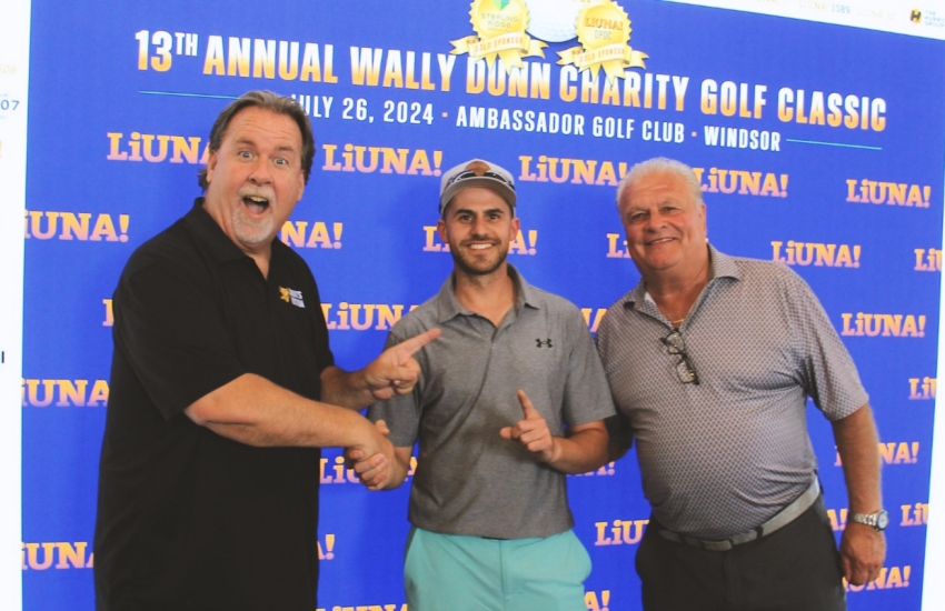 John Fairley, Kyle Giglia & Charlie Hotham posing