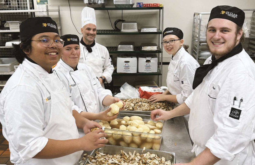 Students in the Culinary Management Program 