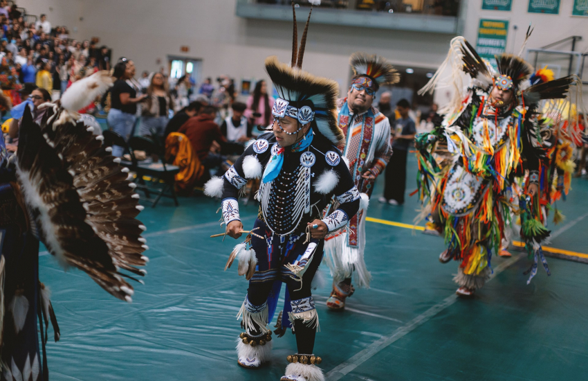 Indigenous people dancing