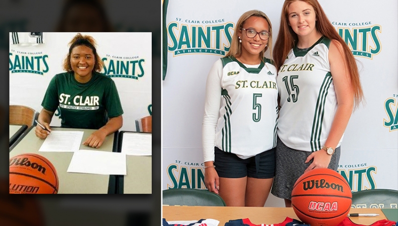Three new womens basketball recruits.
