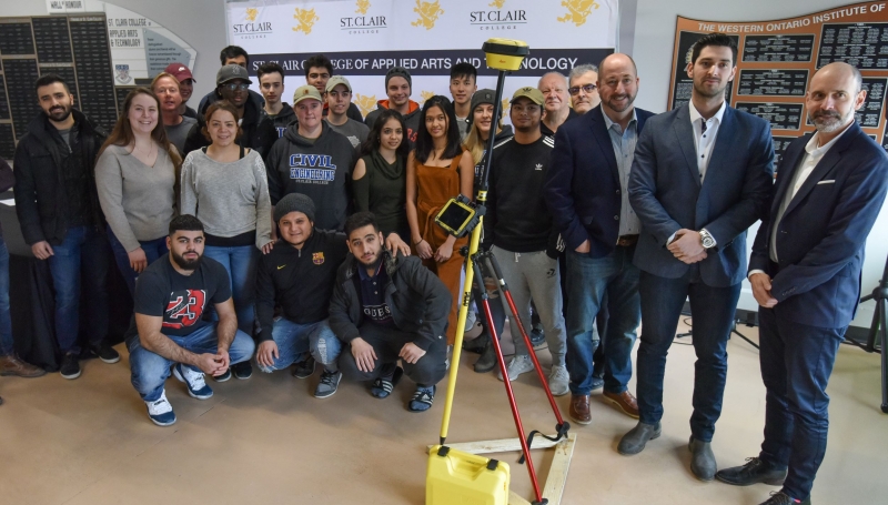 Amico Infrastructures donated a Global Positioning System so that students in Engineering Technologies can learn on the latest equipment in the industry.