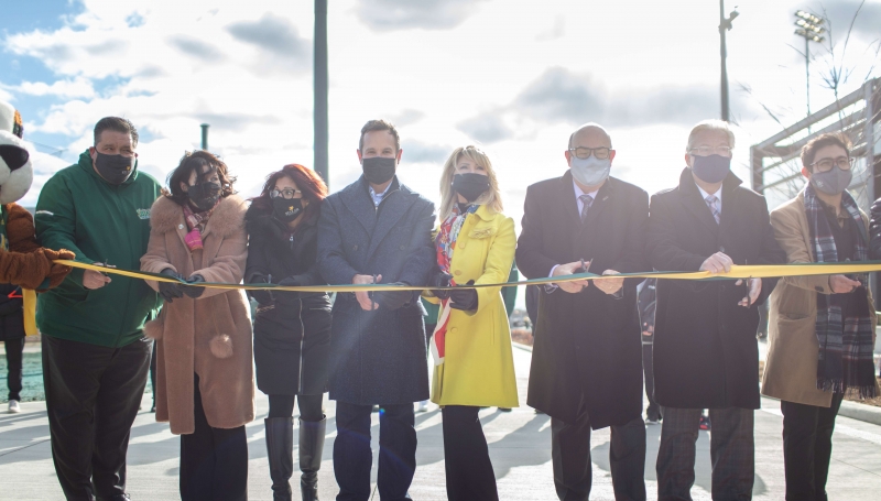 The ribbon was cut Tuesday, Nov. 16 at St. Clair College's new Sports Park.