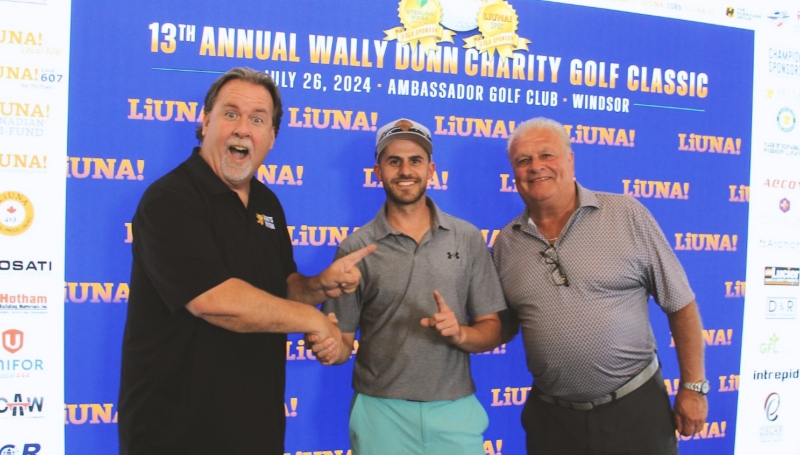 John Fairley, Kyle Giglia & Charlie Hotham posing