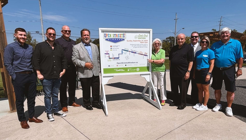 Open Streets stakeholders pose for a photo