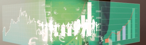 Graphic finance charts.