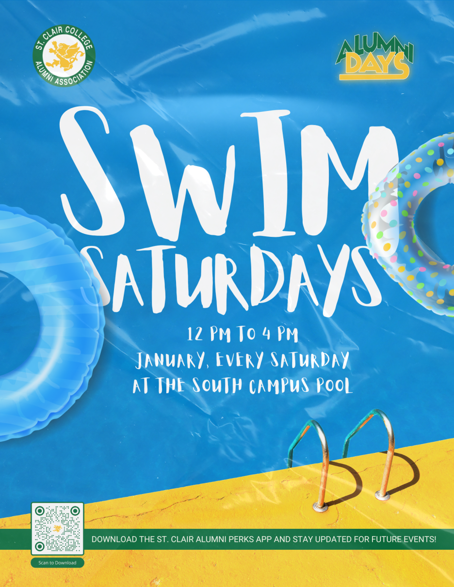 Swim Saturdays - 12pm to 4pm Every Saturday in January at the Main Windsor Campus Pool